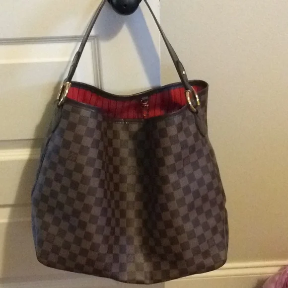 Authentic Louis Vuitton Delightful MM Damier Ebene With Matching Wallet - Picture 6 of 16